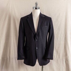 Joseph & Lyman 100% CASHMERE Navy Blazer 42L Bloomingdale’s Black Sport Coat